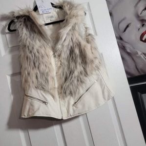 Faux fur vest